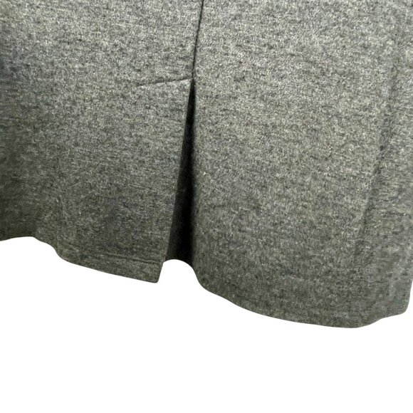 Lord & Taylor Long Grey Wool Button-Front Coatigan Vintage Collared Knit Coat L - Picture 10 of 13